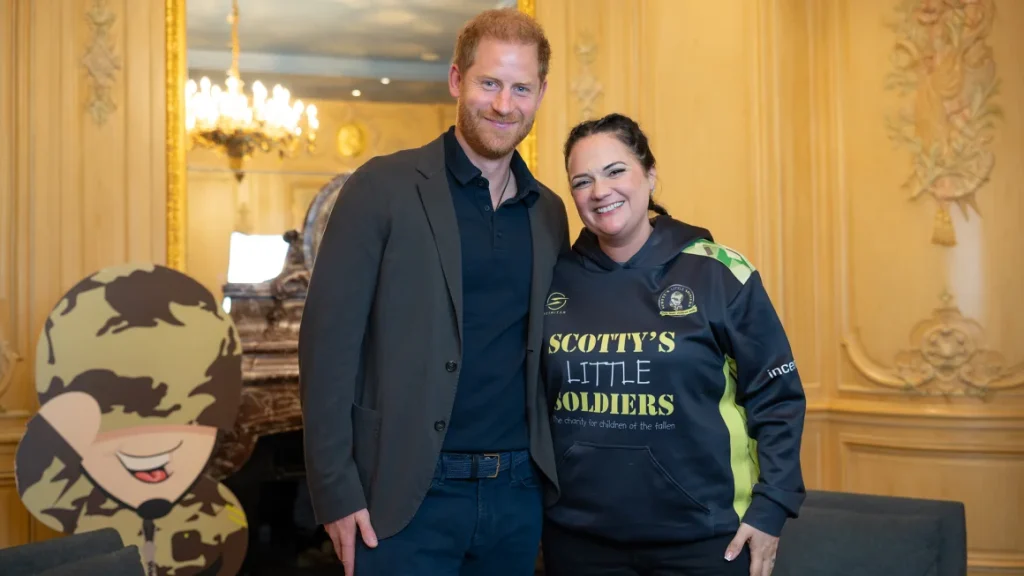 prince harry the duke of sussex and scotty s founder nikki scott credit scotty s little soldiers